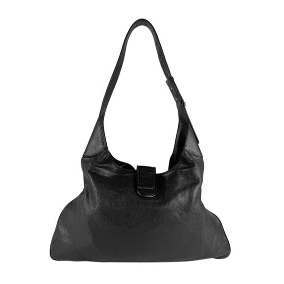 Auth GUCCI GG Marmont Shoulder Bag Black Leather